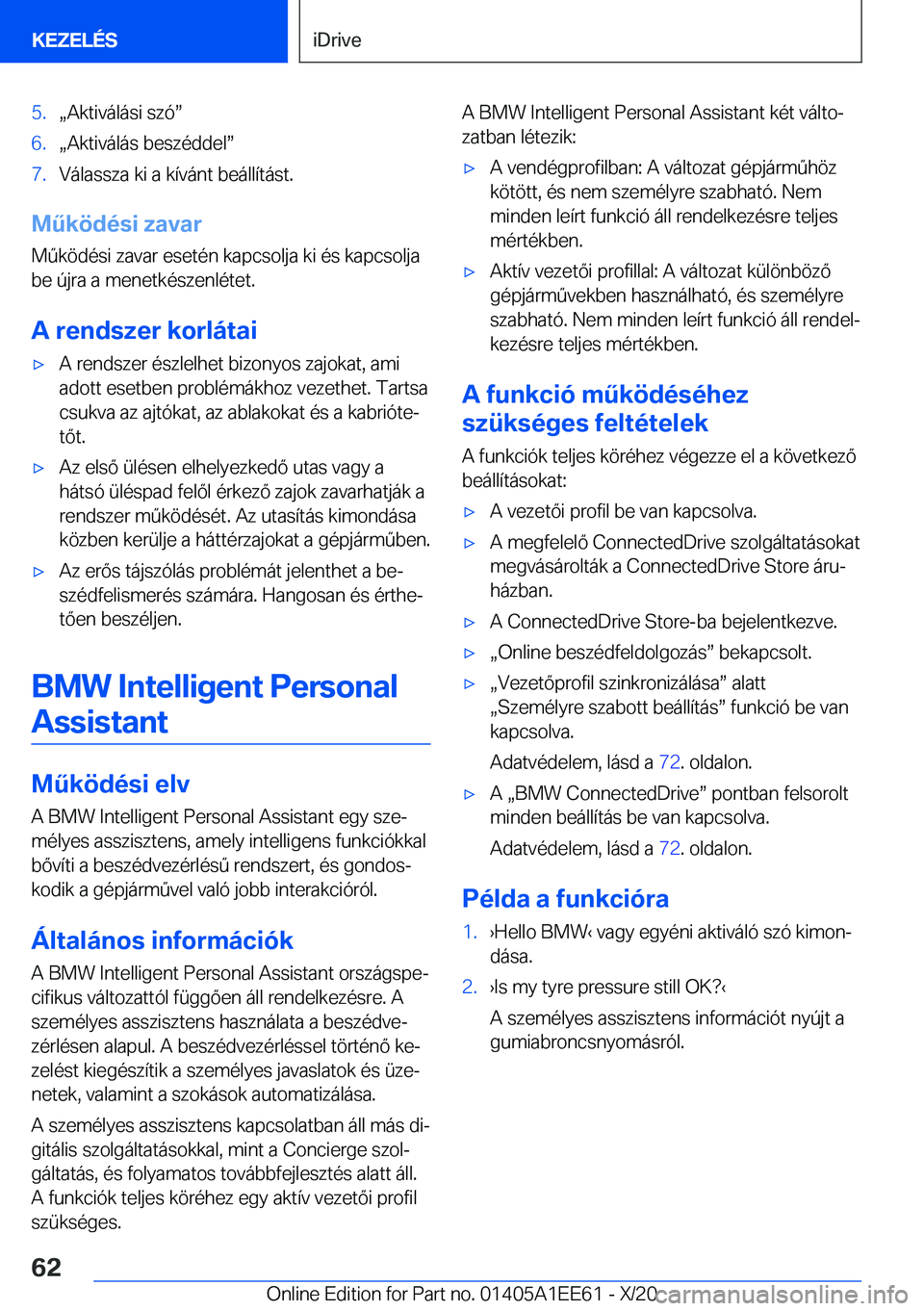 BMW 8 SERIES CONVERTIBLE 2021  Kezelési útmutató (in Hungarian) �5�.x�A�k�t�i�v�