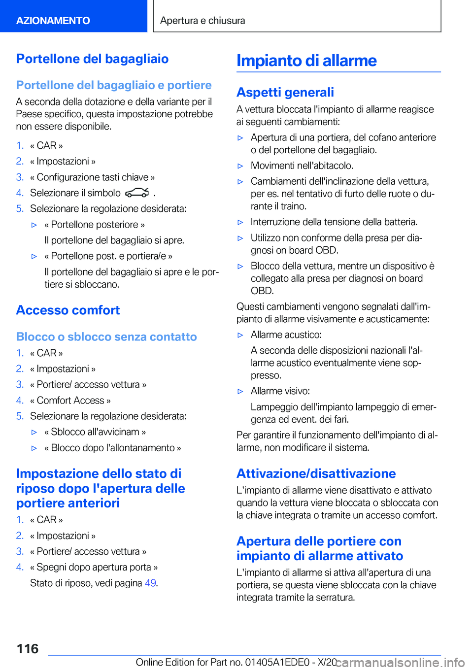 BMW 8 SERIES CONVERTIBLE 2021  Libretti Di Uso E manutenzione (in Italian) �P�o�r�t�e�l�l�o�n�e��d�e�l��b�a�g�a�g�l�i�a�i�o�P�o�r�t�e�l�l�o�n�e��d�e�l��b�a�g�a�g�l�i�a�i�o��e��p�o�r�t�i�e�r�e
�A��s�e�c�o�n�d�a��d�e�l�l�a��d�o�t�a�z�i�o�n�e��e��d�e�l�l�a��v�a�r�i�