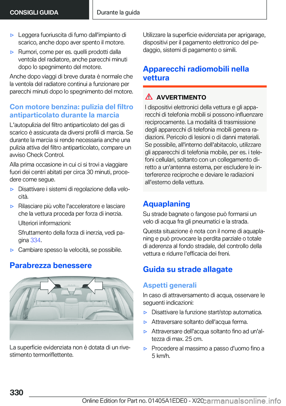BMW 8 SERIES CONVERTIBLE 2021  Libretti Di Uso E manutenzione (in Italian) 'x�L�e�g�g�e�r�a��f�u�o�r�i�u�s�c�i�t�a��d�i��f�u�m�o��d�a�l�l�'�i�m�p�i�a�n�t�o��d�i�s�c�a�r�i�c�o�,��a�n�c�h�e��d�o�p�o��a�v�e�r��s�p�e�n�t�o��i�l��m�o�t�o�r�e�.'x�R�u�m�o�r�i
