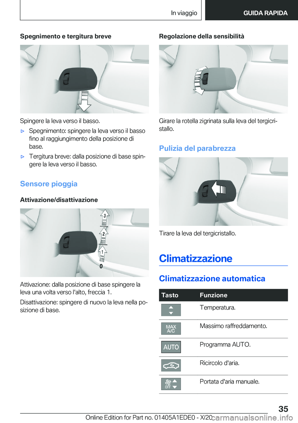 BMW 8 SERIES CONVERTIBLE 2021  Libretti Di Uso E manutenzione (in Italian) �S�p�e�g�n�i�m�e�n�t�o��e��t�e�r�g�i�t�u�r�a��b�r�e�v�e
�S�p�i�n�g�e�r�e��l�a��l�e�v�a��v�e�r�s�o��i�l��b�a�s�s�o�.
'x�S�p�e�g�n�i�m�e�n�t�o�:��s�p�i�n�g�e�r�e��l�a��l�e�v�a��v�e�r�s�o