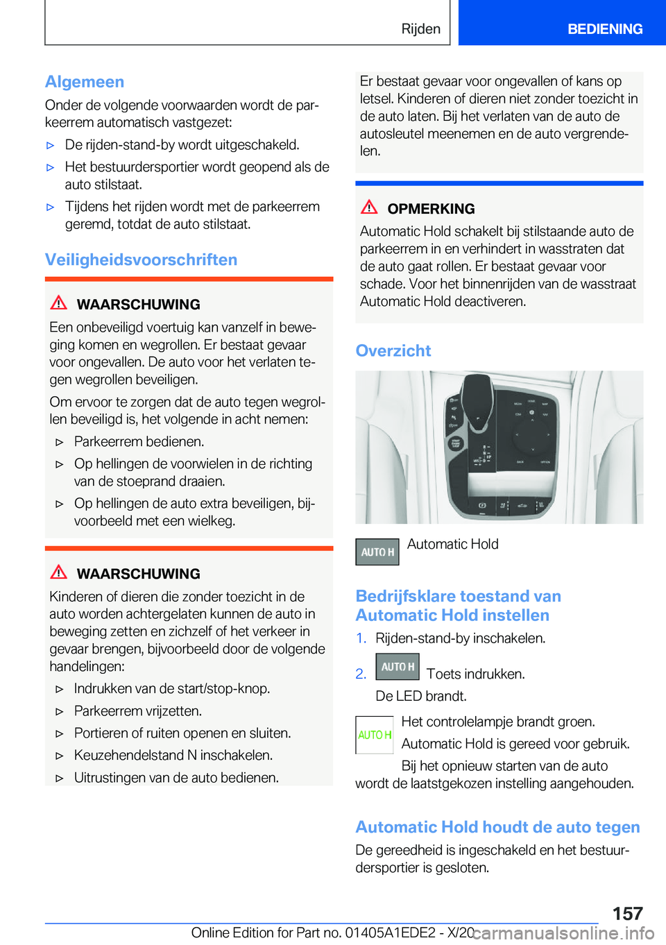 BMW 8 SERIES CONVERTIBLE 2021  Instructieboekjes (in Dutch) �A�l�g�e�m�e�e�n
�O�n�d�e�r��d�e��v�o�l�g�e�n�d�e��v�o�o�r�w�a�a�r�d�e�n��w�o�r�d�t��d�e��p�a�rj
�k�e�e�r�r�e�m��a�u�t�o�m�a�t�i�s�c�h��v�a�s�t�g�e�z�e�t�:'x�D�e��r�i�j�d�e�n�-�s�t�a�n�d