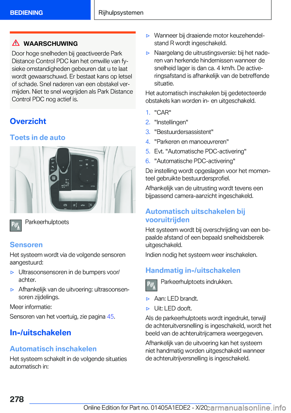 BMW 8 SERIES CONVERTIBLE 2021  Instructieboekjes (in Dutch) �W�A�A�R�S�C�H�U�W�I�N�G
�D�o�o�r��h�o�g�e��s�n�e�l�h�e�d�e�n��b�i�j��g�e�a�c�t�i�v�e�e�r�d�e��P�a�r�k
�D�i�s�t�a�n�c�e��C�o�n�t�r�o�l��P�D�C��k�a�n��h�e�t��o�m�w�i�l�l�e��v�a�n��f�yj
�s�