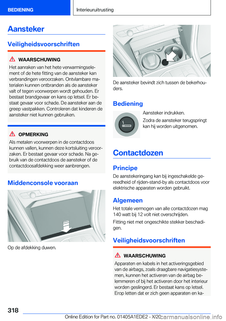 BMW 8 SERIES CONVERTIBLE 2021  Instructieboekjes (in Dutch) �A�a�n�s�t�e�k�e�r
�V�e�i�l�i�g�h�e�i�d�s�v�o�o�r�s�c�h�r�i�f�t�e�n
�W�A�A�R�S�C�H�U�W�I�N�G
�H�e�t��a�a�n�r�a�k�e�n��v�a�n��h�e�t��h�e�t�e��v�e�r�w�a�r�m�i�n�g�s�e�l�ej �m�e�n�t��o�f��d�e��h