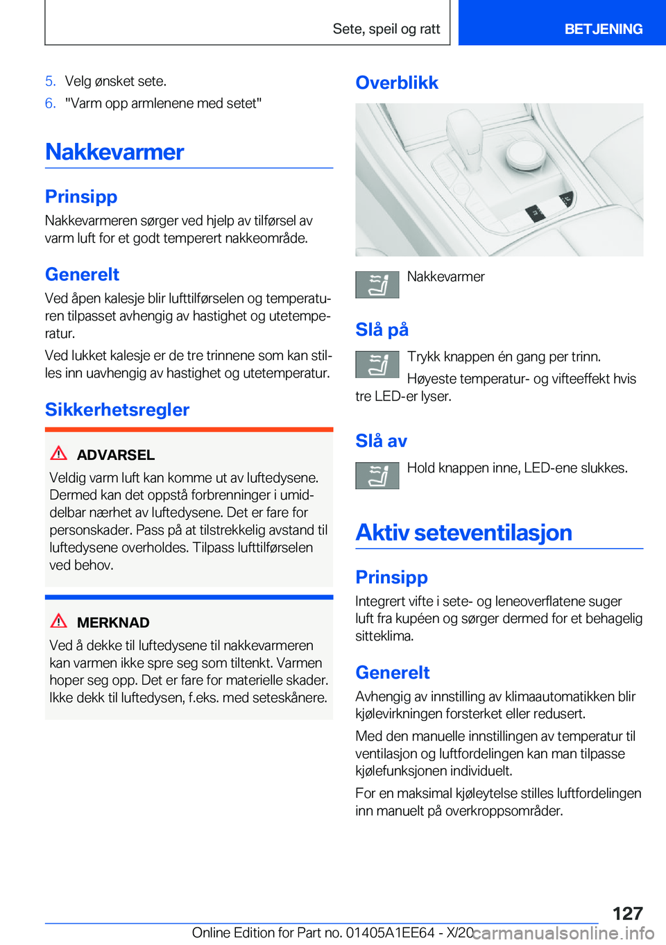 BMW 8 SERIES CONVERTIBLE 2021  InstruksjonsbØker (in Norwegian) �5�.�V�e�l�g��