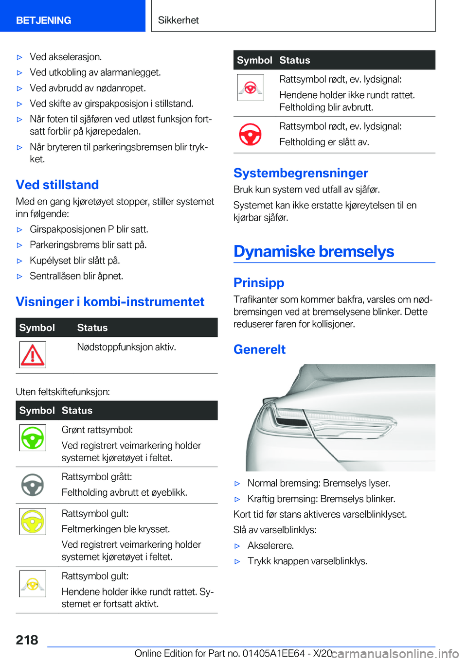 BMW 8 SERIES CONVERTIBLE 2021  InstruksjonsbØker (in Norwegian) x�V�e�d��a�k�s�e�l�e�r�a�s�j�o�n�.x�V�e�d��u�t�k�o�b�l�i�n�g��a�v��a�l�a�r�m�a�n�l�e�g�g�e�t�.x�V�e�d��a�v�b�r�u�d�d��a�v��n�