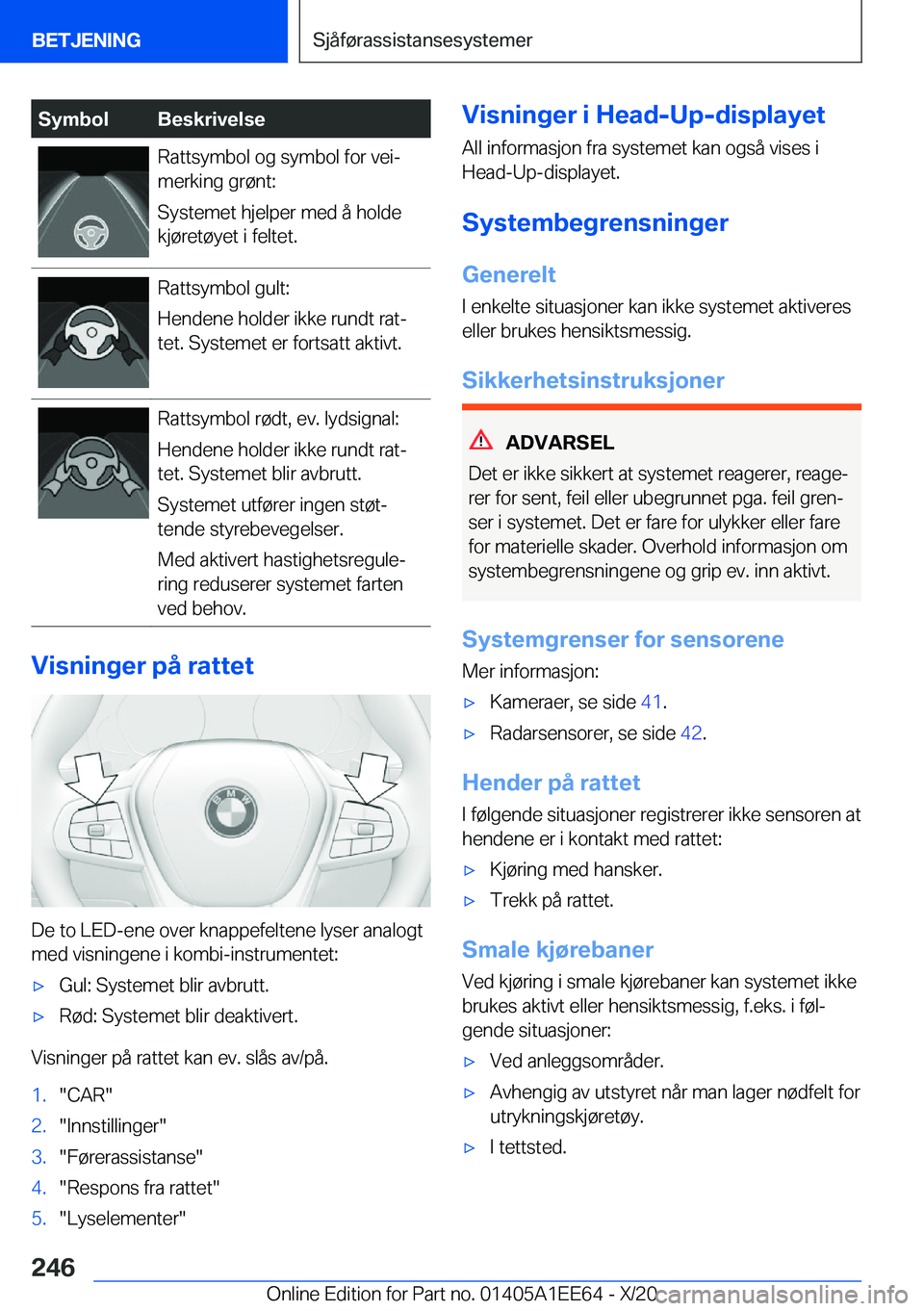BMW 8 SERIES CONVERTIBLE 2021  InstruksjonsbØker (in Norwegian) �S�y�m�b�o�l�B�e�s�k�r�i�v�e�l�s�e�R�a�t�t�s�y�m�b�o�l��o�g��s�y�m�b�o�l��f�o�r��v�e�ij
�m�e�r�k�i�n�g��g�r�