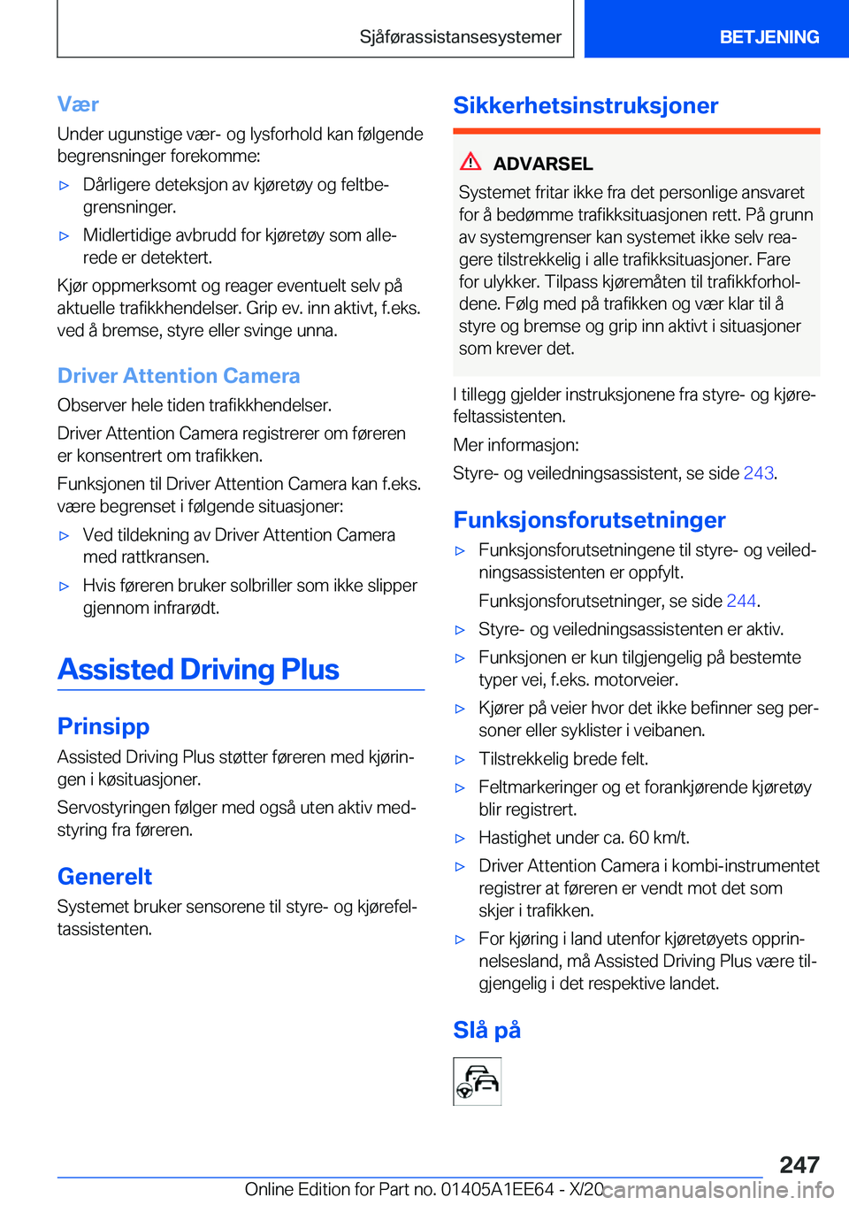 BMW 8 SERIES CONVERTIBLE 2021  InstruksjonsbØker (in Norwegian) �V�æ�r�U�n�d�e�r��u�g�u�n�s�t�i�g�e��v�æ�r�-��o�g��l�y�s�f�o�r�h�o�l�d��k�a�n��f�