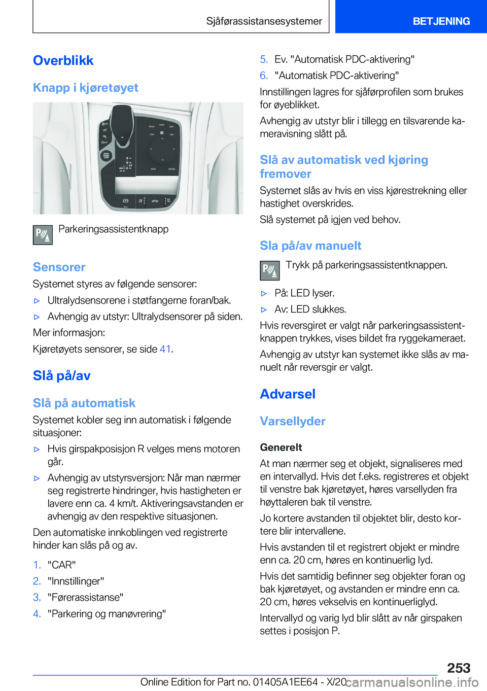 BMW 8 SERIES CONVERTIBLE 2021  InstruksjonsbØker (in Norwegian) �O�v�e�r�b�l�i�k�k�K�n�a�p�p��i��k�j�