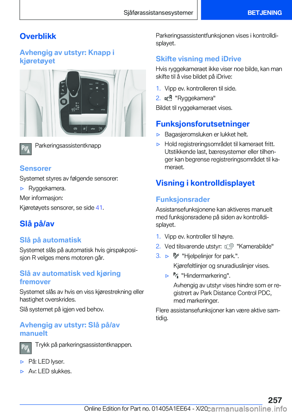 BMW 8 SERIES CONVERTIBLE 2021  InstruksjonsbØker (in Norwegian) �O�v�e�r�b�l�i�k�k�A�v�h�e�n�g�i�g��a�v��u�t�s�t�y�r�:��K�n�a�p�p��i
�k�j�