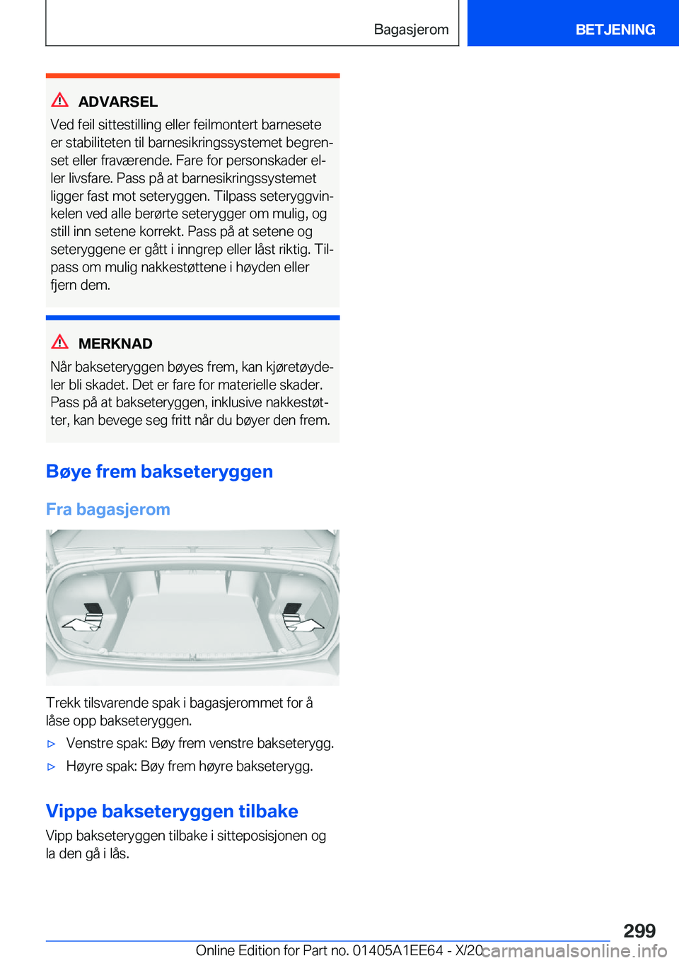 BMW 8 SERIES CONVERTIBLE 2021  InstruksjonsbØker (in Norwegian) �A�D�V�A�R�S�E�L
�V�e�d��f�e�i�l��s�i�t�t�e�s�t�i�l�l�i�n�g��e�l�l�e�r��f�e�i�l�m�o�n�t�e�r�t��b�a�r�n�e�s�e�t�e
�e�r��s�t�a�b�i�l�i�t�e�t�e�n��t�i�l��b�a�r�n�e�s�i�k�r�i�n�g�s�s�y�s�t�e�m�e�t