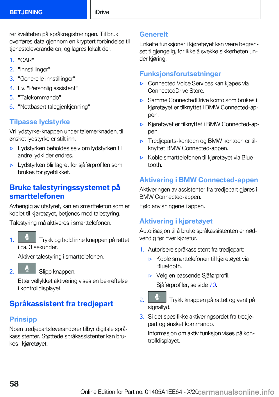 BMW 8 SERIES CONVERTIBLE 2021  InstruksjonsbØker (in Norwegian) �r�e�r��k�v�a�l�i�t�e�t�e�n��p�å��s�p�r�å�k�r�e�g�i�s�t�r�e�r�i�n�g�e�n�.��T�i�l��b�r�u�k�o�v�e�r�f�