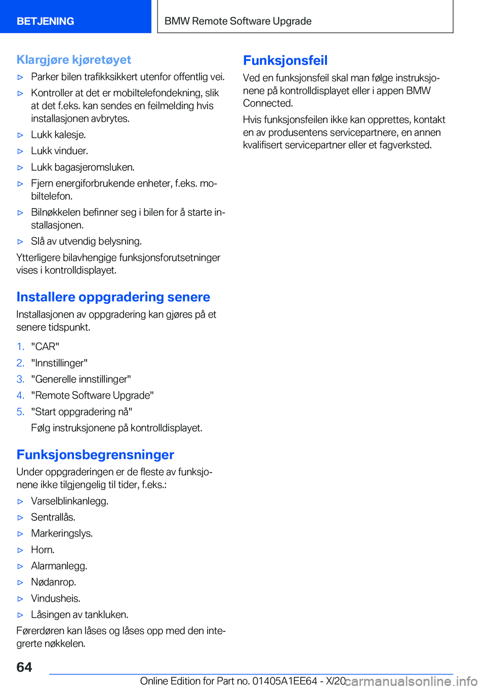 BMW 8 SERIES CONVERTIBLE 2021  InstruksjonsbØker (in Norwegian) �K�l�a�r�g�j�