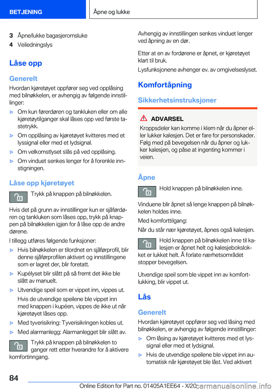 BMW 8 SERIES CONVERTIBLE 2021  InstruksjonsbØker (in Norwegian) �3�