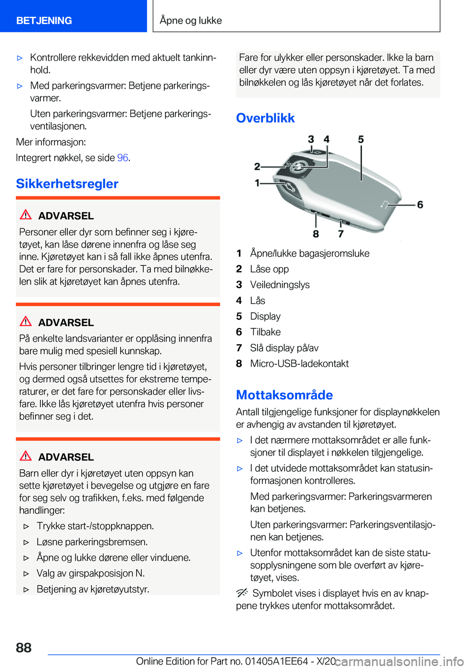BMW 8 SERIES CONVERTIBLE 2021  InstruksjonsbØker (in Norwegian) x�K�o�n�t�r�o�l�l�e�r�e��r�e�k�k�e�v�i�d�d�e�n��m�e�d��a�k�t�u�e�l�t��t�a�n�k�i�n�nj
�h�o�l�d�.x�M�e�d��p�a�r�k�e�r�i�n�g�s�v�a�r�m�e�r�:��B�e�t�j�e�n�e��p�a�r�k�e�r�i�n�g�sj
�v�a�r�m�e�r�.