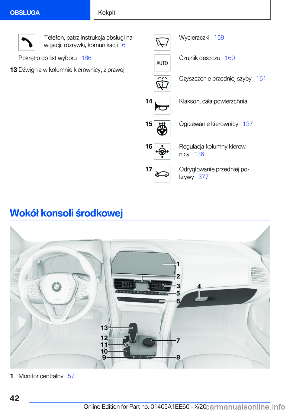 BMW 8 SERIES CONVERTIBLE 2021  Instrukcja obsługi (in Polish) �T�e�l�e�f�o�n�,��p�a�t�r�z��i�n�s�t�r�u�k�c�j�a��o�b�s�ł�u�g�i��n�aj
�w�i�g�a�c�j�i�,��r�o�z�r�y�w�k�i�,��k�o�m�u�n�i�k�a�c�j�i\_ �6�P�o�k�r�