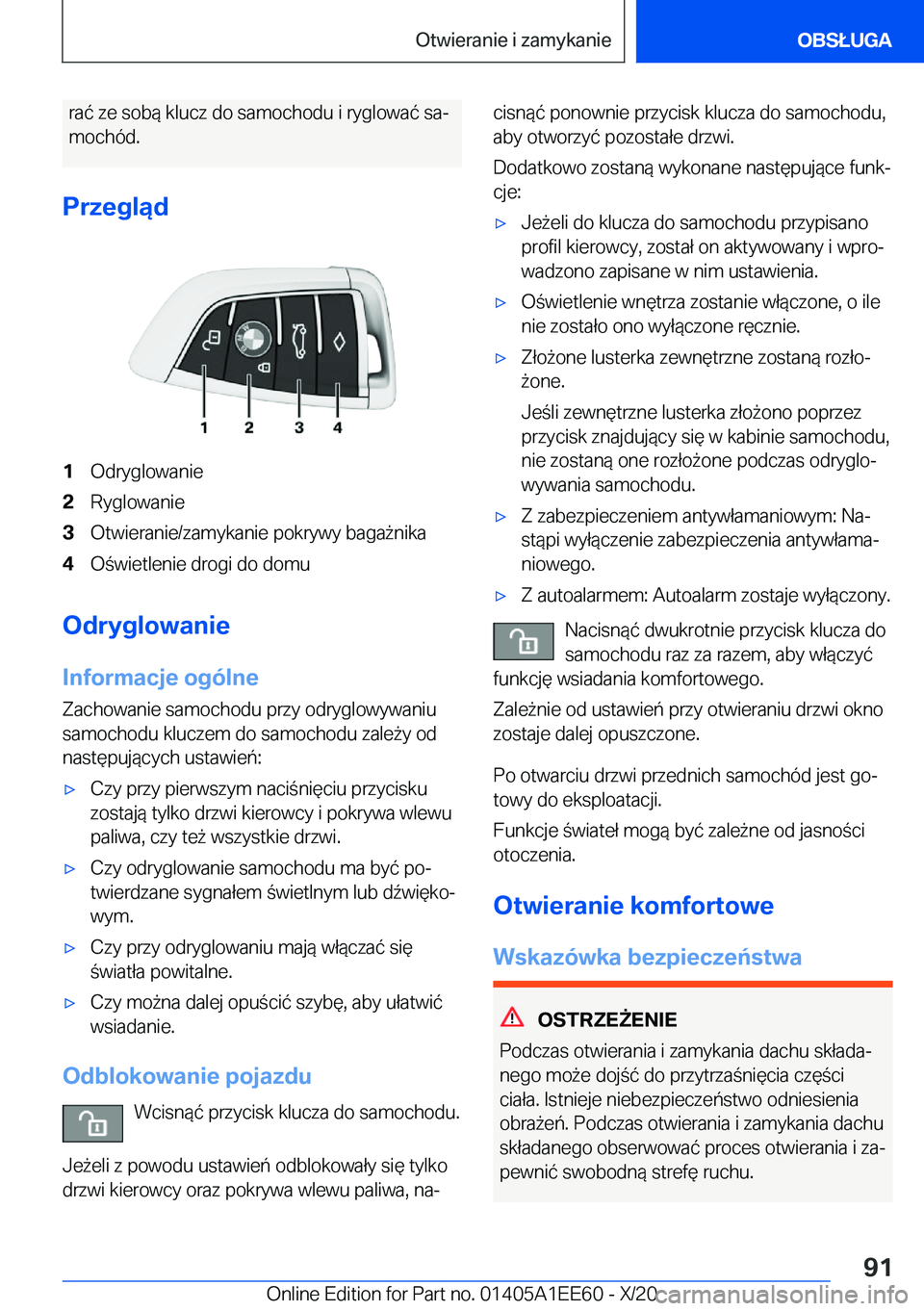 BMW 8 SERIES CONVERTIBLE 2021  Instrukcja obsługi (in Polish) �r�a�
