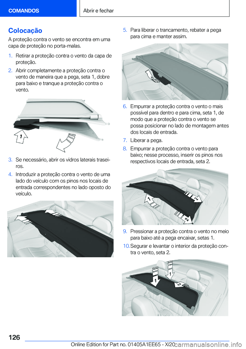 BMW 8 SERIES CONVERTIBLE 2021  Manual do condutor (in Portuguese) �C�o�l�o�c�a�
