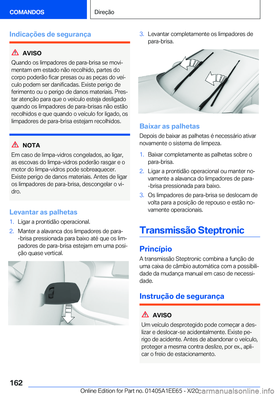 BMW 8 SERIES CONVERTIBLE 2021  Manual do condutor (in Portuguese) �I�n�d�i�c�a�