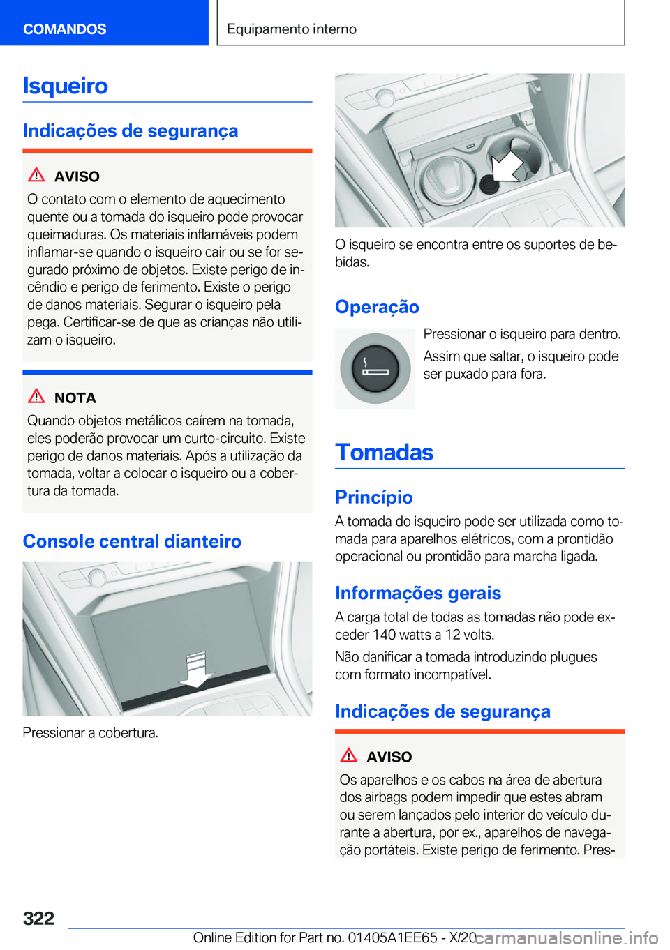BMW 8 SERIES CONVERTIBLE 2021  Manual do condutor (in Portuguese) �I�s�q�u�e�i�r�o
�I�n�d�i�c�a�