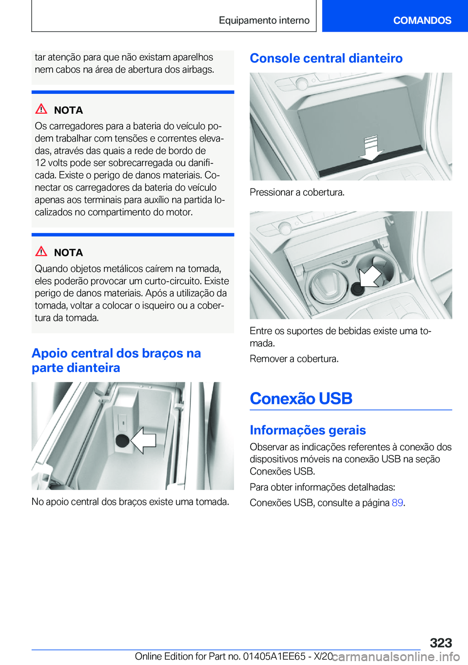 BMW 8 SERIES CONVERTIBLE 2021  Manual do condutor (in Portuguese) �t�a�r��a�t�e�n�