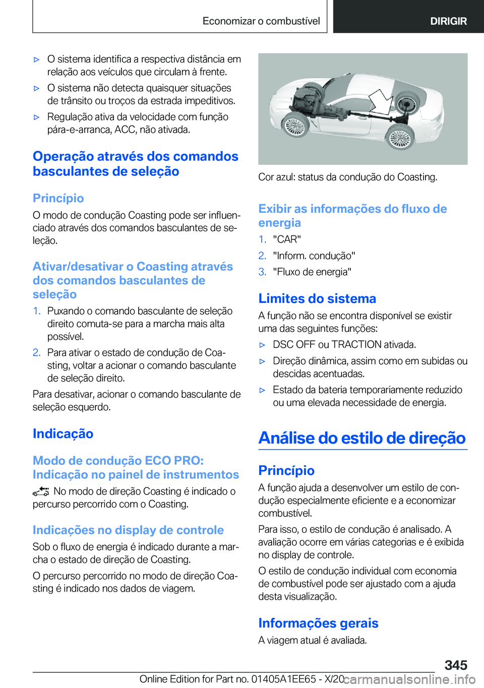 BMW 8 SERIES CONVERTIBLE 2021  Manual do condutor (in Portuguese) x�O��s�i�s�t�e�m�a��i�d�e�n�t�i�f�i�c�a��a��r�e�s�p�e�c�t�i�v�a��d�i�s�t�â�n�c�i�a��e�m�r�e�l�a�