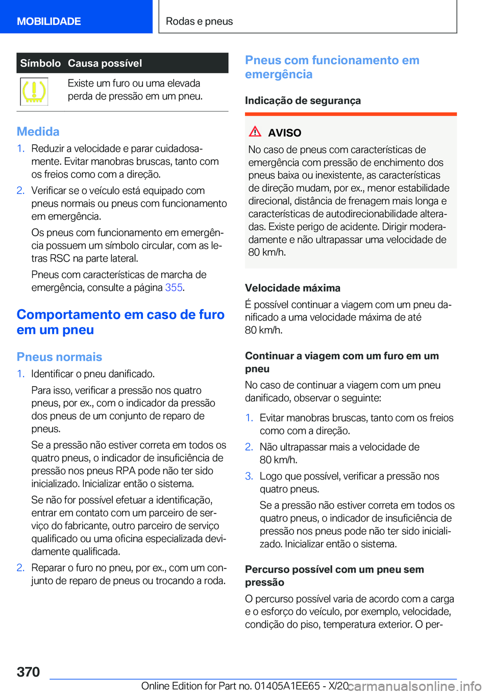 BMW 8 SERIES CONVERTIBLE 2021  Manual do condutor (in Portuguese) �S�