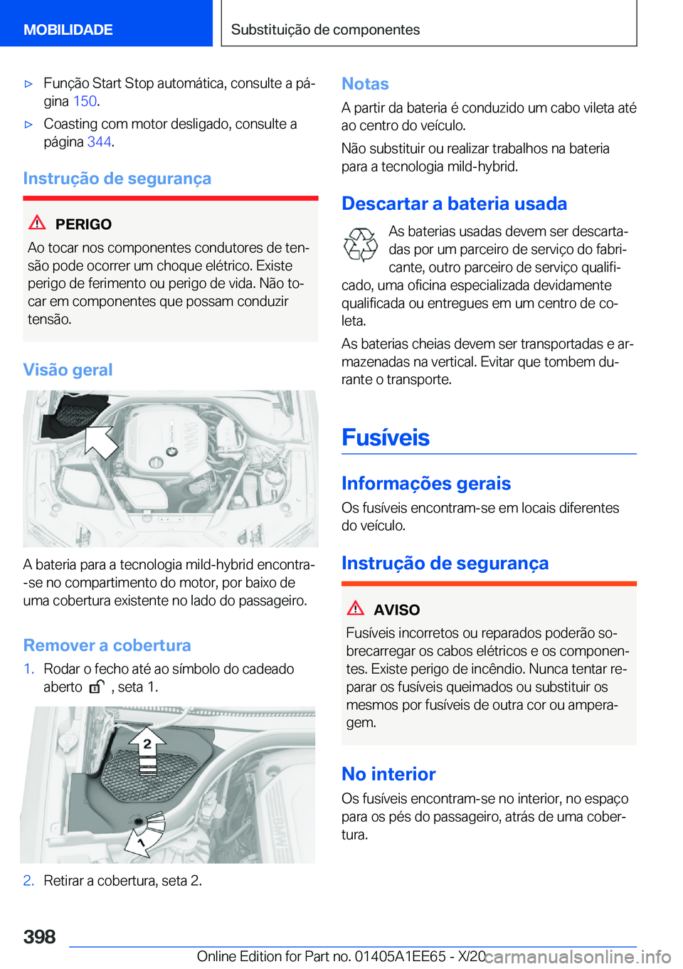 BMW 8 SERIES CONVERTIBLE 2021  Manual do condutor (in Portuguese) x�F�u�n�