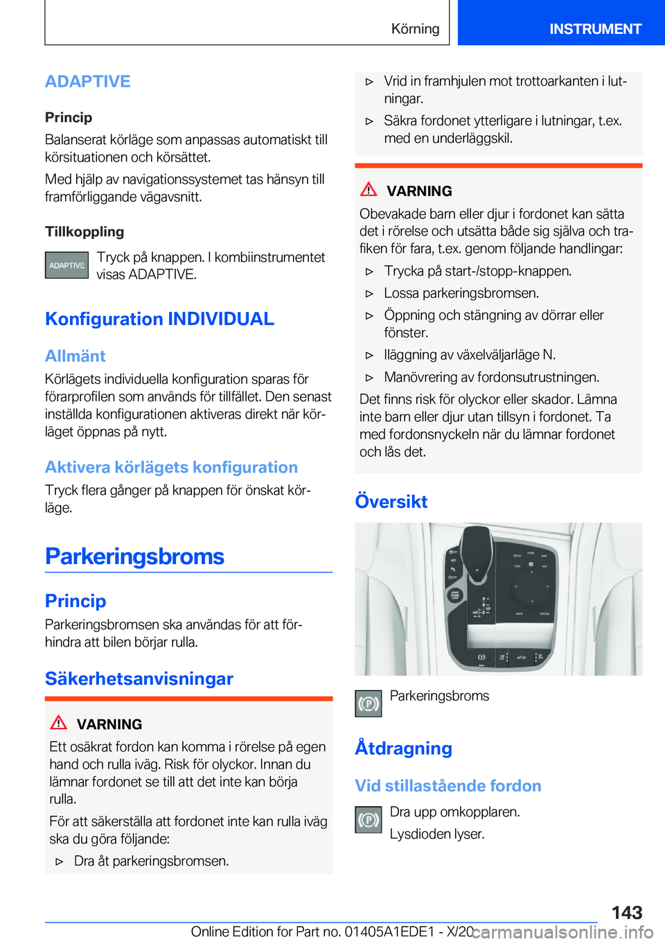BMW 8 SERIES CONVERTIBLE 2021  InstruktionsbÖcker (in Swedish) �A�D�A�P�T�I�V�E
�P�r�i�n�c�i�p
�B�a�l�a�n�s�e�r�a�t��k�