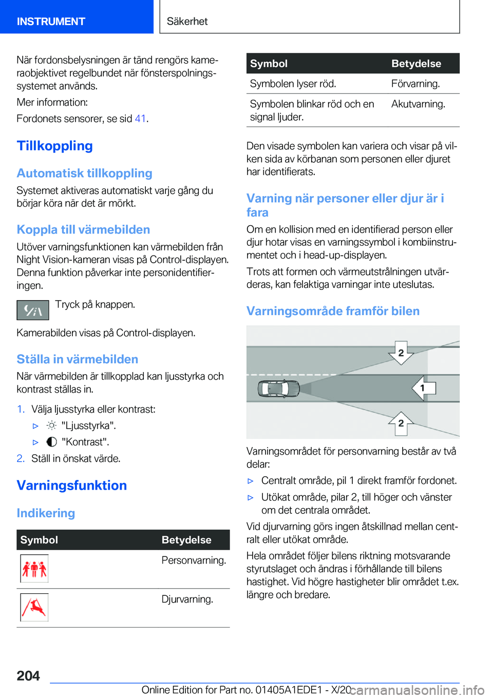 BMW 8 SERIES CONVERTIBLE 2021  InstruktionsbÖcker (in Swedish) �N�ä�r��f�o�r�d�o�n�s�b�e�l�y�s�n�i�n�g�e�n��ä�r��t�ä�n�d��r�e�n�g�