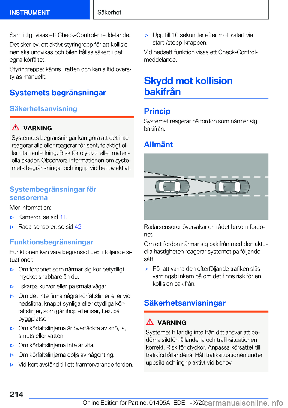 BMW 8 SERIES CONVERTIBLE 2021  InstruktionsbÖcker (in Swedish) �S�a�m�t�i�d�i�g�t��v�i�s�a�s��e�t�t��C�h�e�c�k�-�C�o�n�t�r�o�l�-�m�e�d�d�e�l�a�n�d�e�.�D�e�t��s�k�e�r��e�v�.��e�t�t��a�k�t�i�v�t��s�t�y�r�i�n�g�r�e�p�p��f�