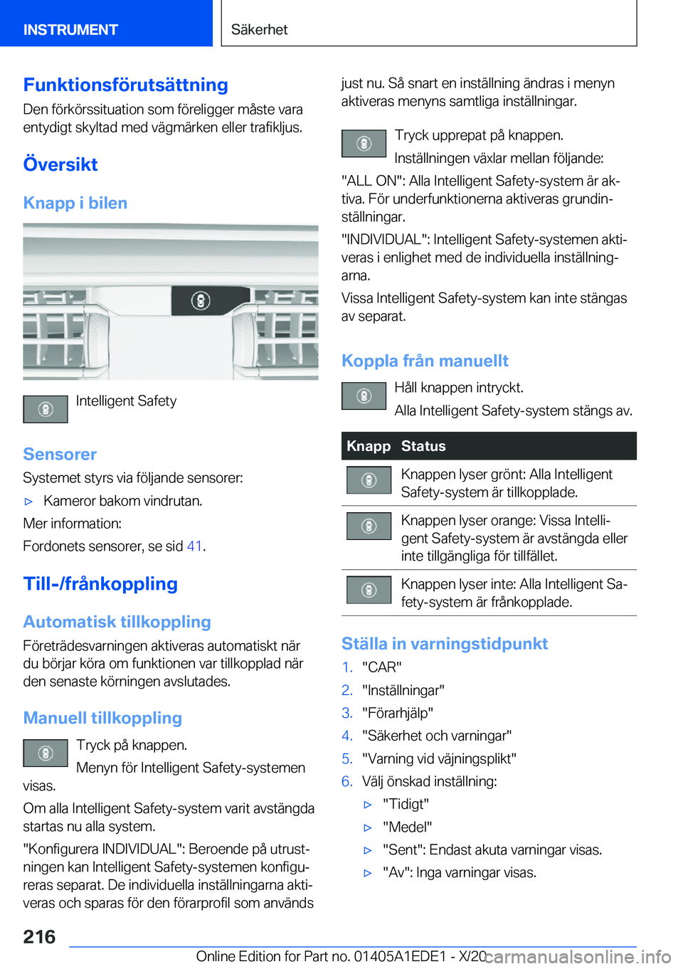 BMW 8 SERIES CONVERTIBLE 2021  InstruktionsbÖcker (in Swedish) �F�u�n�k�t�i�o�n�s�f�