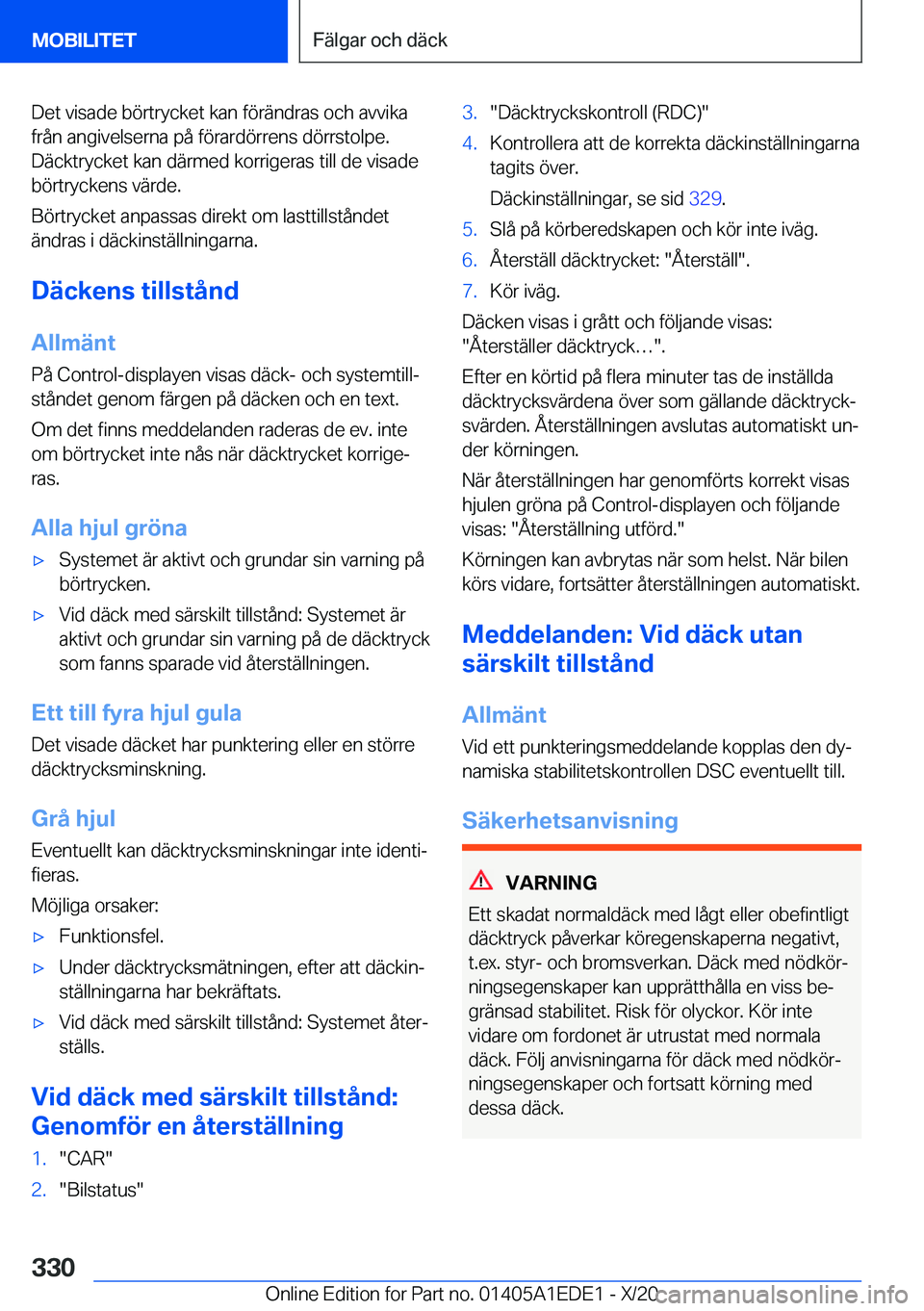 BMW 8 SERIES CONVERTIBLE 2021  InstruktionsbÖcker (in Swedish) �D�e�t��v�i�s�a�d�e��b�