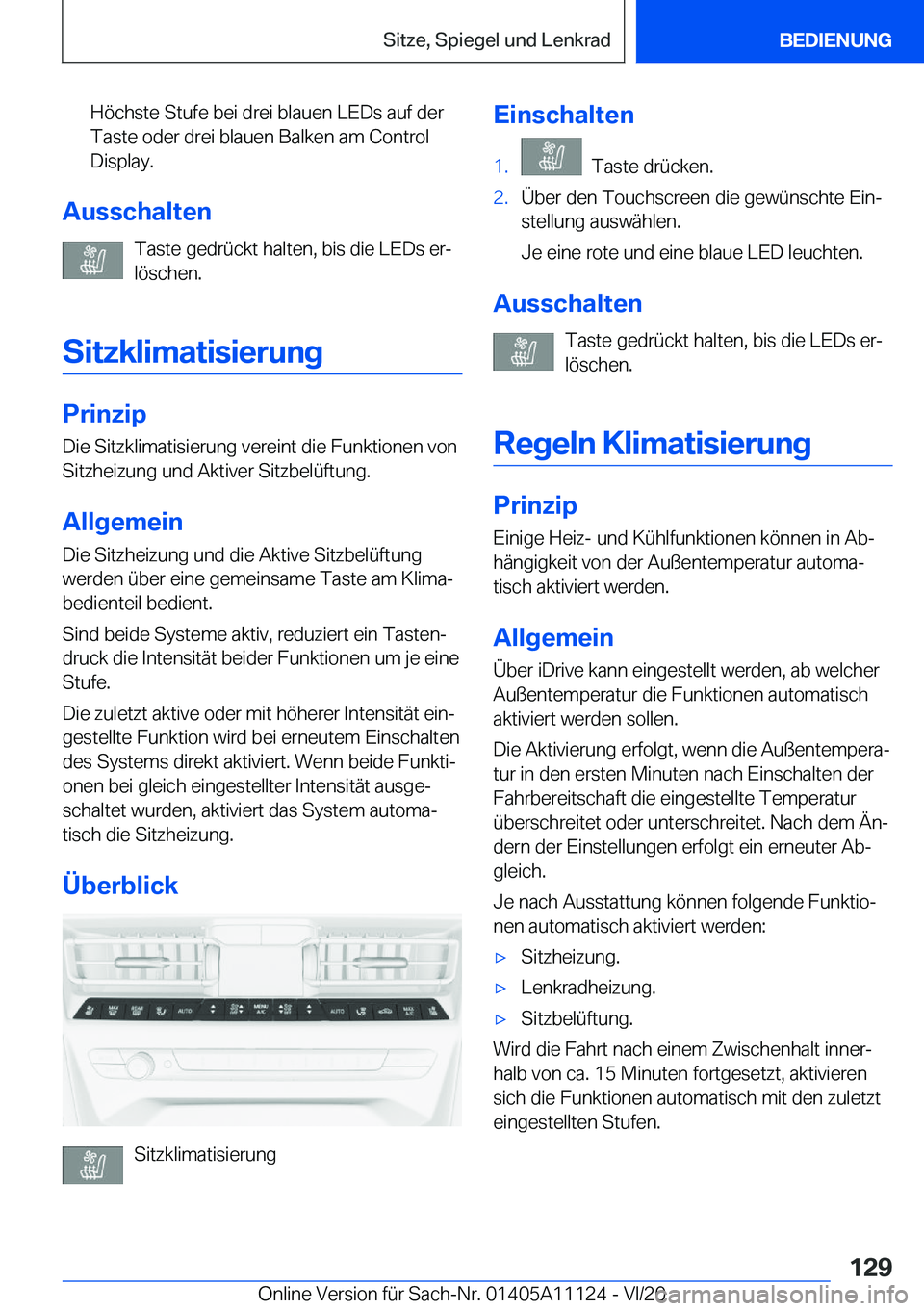 BMW 8 SERIES COUPE 2021  Betriebsanleitungen (in German) �H�