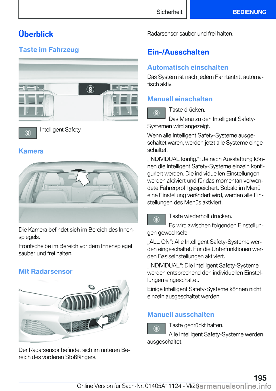 BMW 8 SERIES COUPE 2021  Betriebsanleitungen (in German) �
