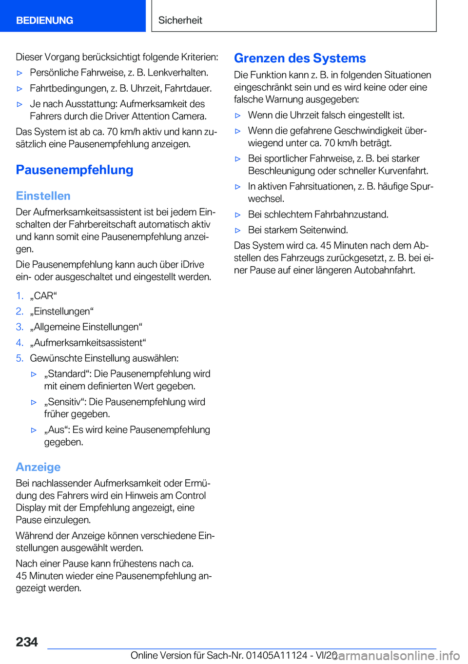 BMW 8 SERIES COUPE 2021  Betriebsanleitungen (in German) �D�i�e�s�e�r��V�o�r�g�a�n�g��b�e�r�