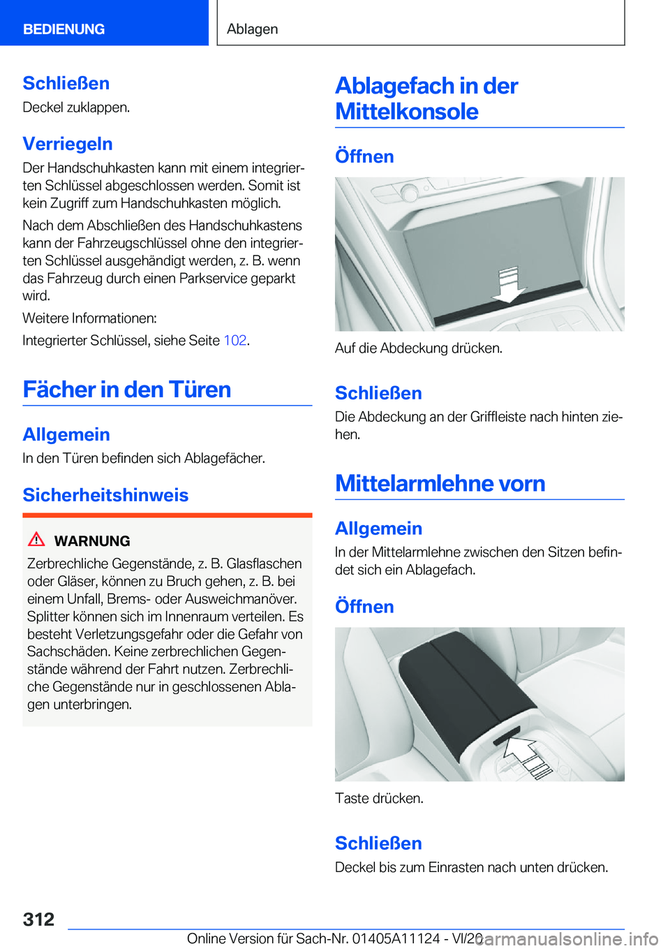 BMW 8 SERIES COUPE 2021  Betriebsanleitungen (in German) �S�c�h�l�i�e�