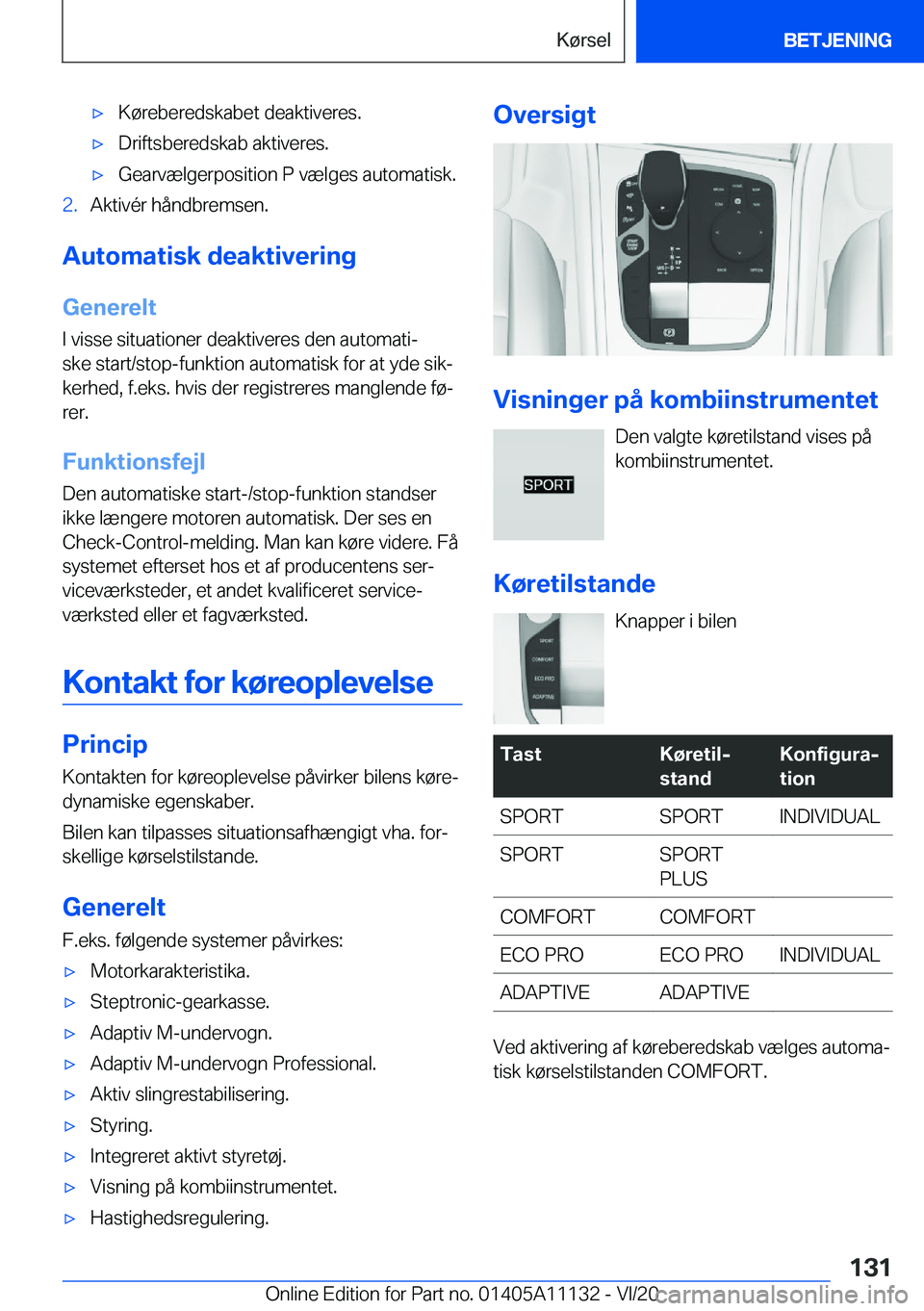 BMW 8 SERIES COUPE 2021  InstruktionsbØger (in Danish) 'x�K�