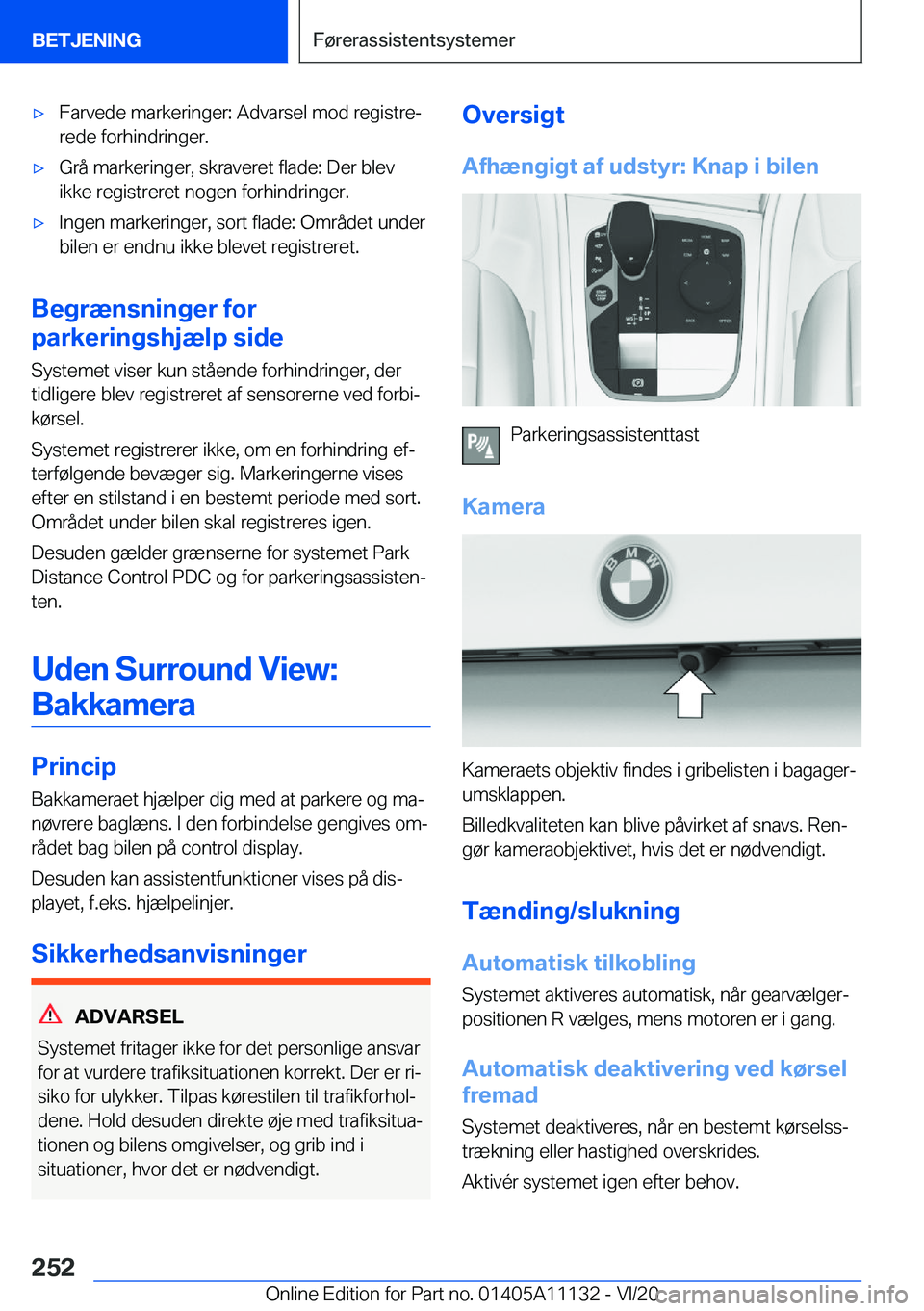 BMW 8 SERIES COUPE 2021  InstruktionsbØger (in Danish) 'x�F�a�r�v�e�d�e��m�a�r�k�e�r�i�n�g�e�r�:��A�d�v�a�r�s�e�l��m�o�d��r�e�g�i�s�t�r�ej�r�e�d�e��f�o�r�h�i�n�d�r�i�n�g�e�r�.'x�G�r�å��m�a�r�k�e�r�i�n�g�e�r�,��s�k�r�a�v�e�r�e�t��f�l�a�d�