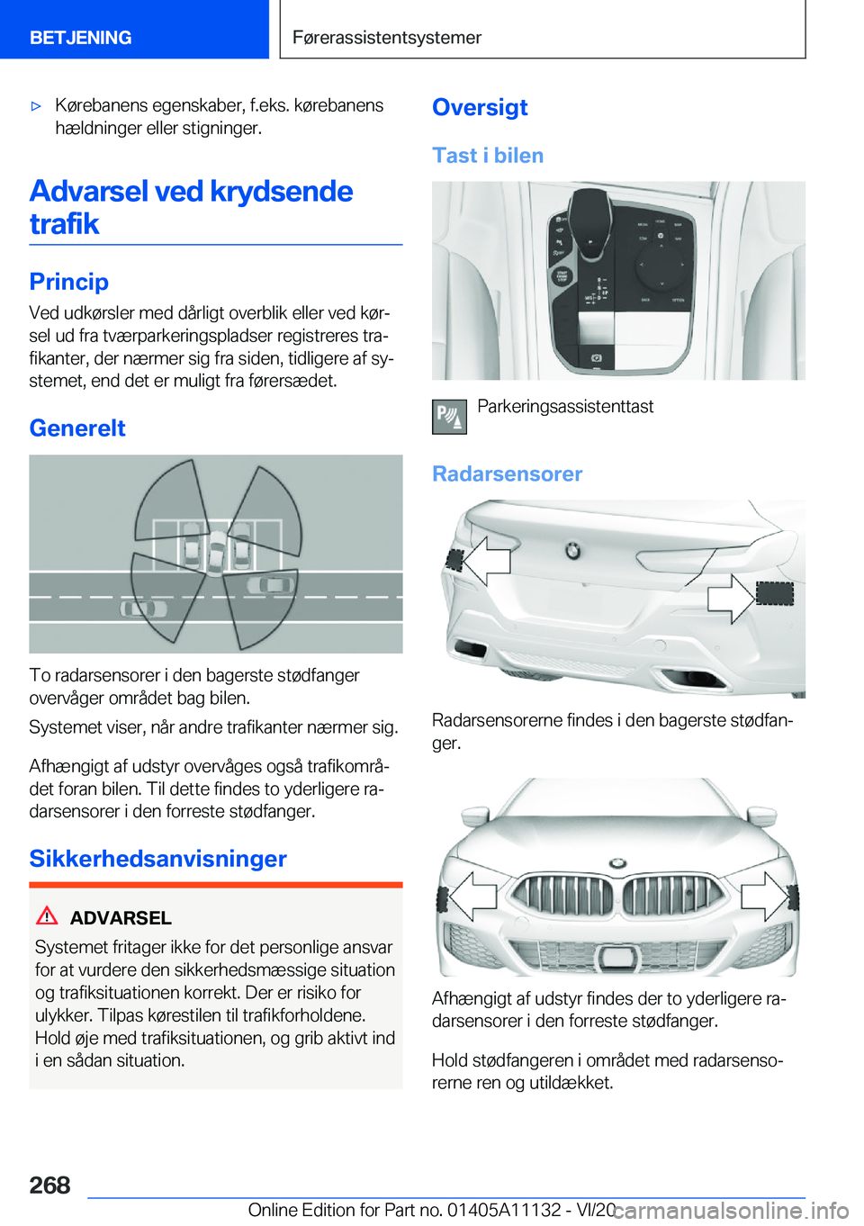 BMW 8 SERIES COUPE 2021  InstruktionsbØger (in Danish) 'x�K�