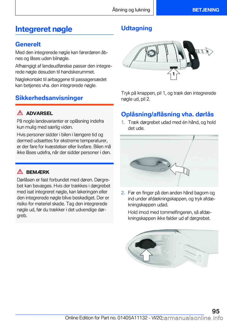 BMW 8 SERIES COUPE 2021  InstruktionsbØger (in Danish) �I�n�t�e�g�r�e�r�e�t��n�