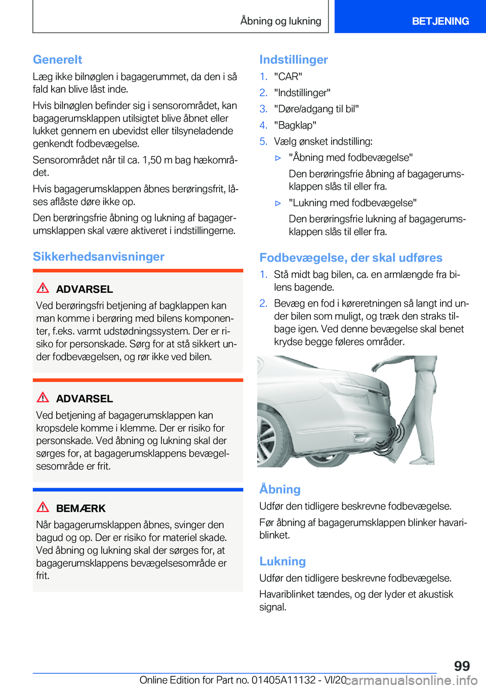 BMW 8 SERIES COUPE 2021  InstruktionsbØger (in Danish) �G�e�n�e�r�e�l�t
�L�æ�g��i�k�k�e��b�i�l�n�