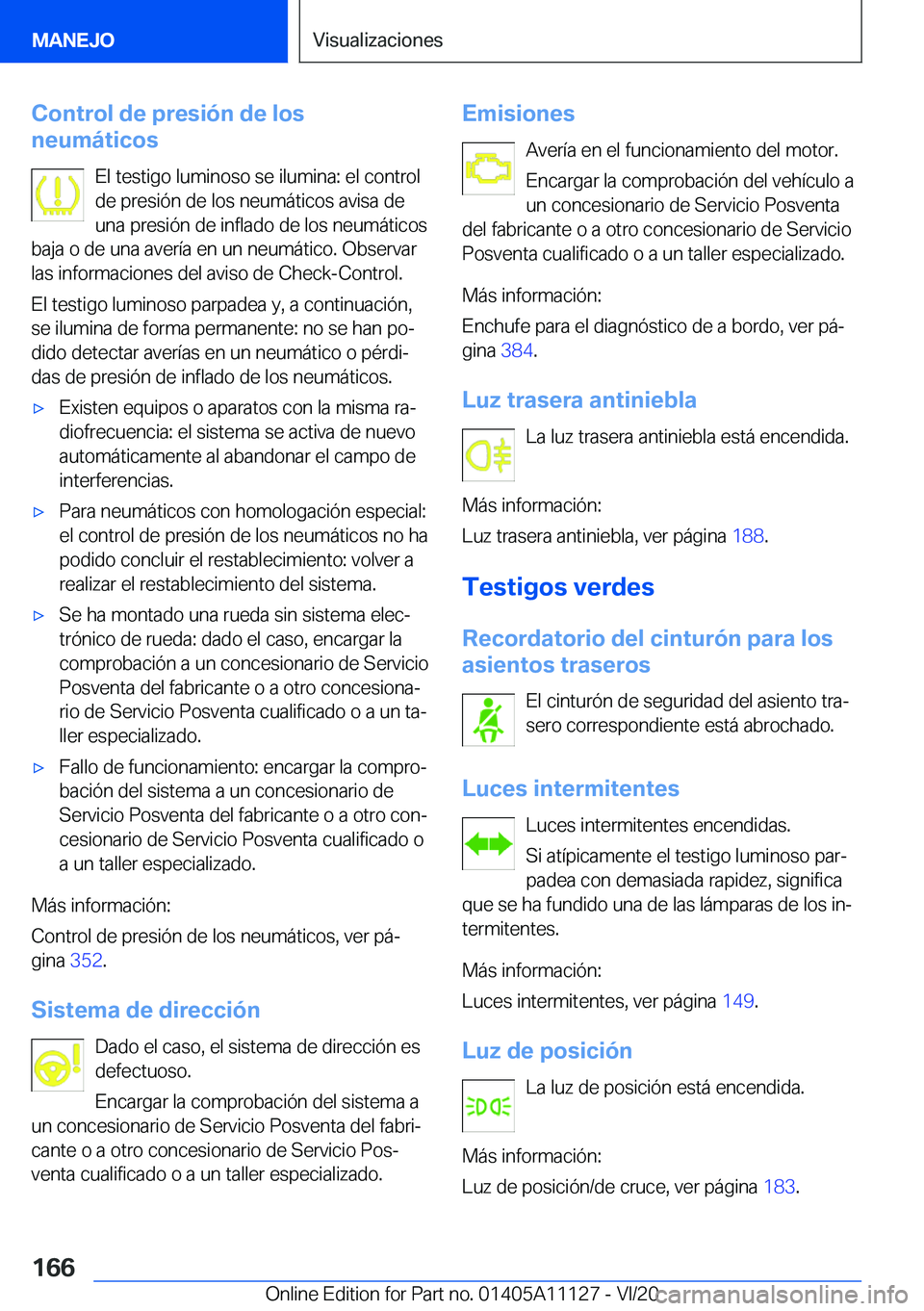 BMW 8 SERIES COUPE 2021  Manuales de Empleo (in Spanish) �C�o�n�t�r�o�l��d�e��p�r�e�s�i�