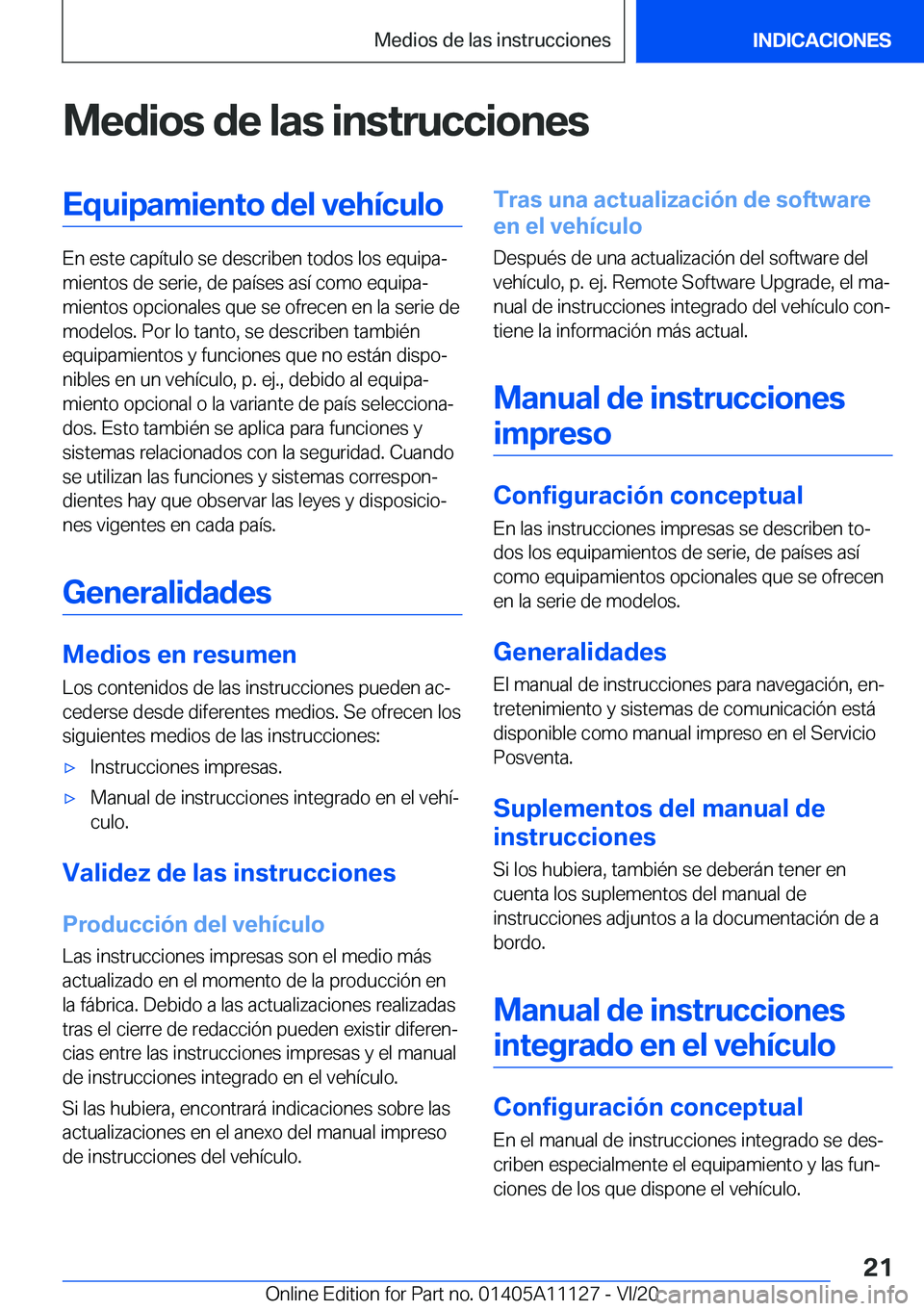 BMW 8 SERIES COUPE 2021  Manuales de Empleo (in Spanish) �M�e�d�i�o�s��d�e��l�a�s��i�n�s�t�r�u�c�c�i�o�n�e�s�E�q�u�i�p�a�m�i�e�n�t�o��d�e�l��v�e�h�