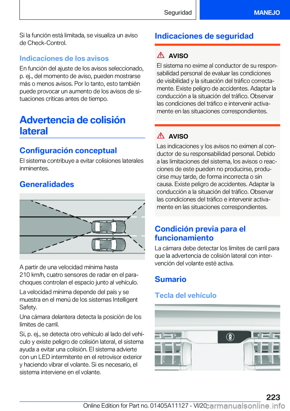 BMW 8 SERIES COUPE 2021  Manuales de Empleo (in Spanish) �S�i��l�a��f�u�n�c�i�