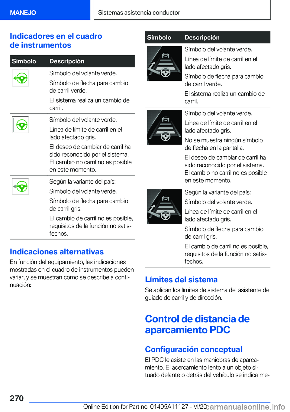 BMW 8 SERIES COUPE 2021  Manuales de Empleo (in Spanish) �I�n�d�i�c�a�d�o�r�e�s��e�n��e�l��c�u�a�d�r�o
�d�e��i�n�s�t�r�u�m�e�n�t�o�s�S�