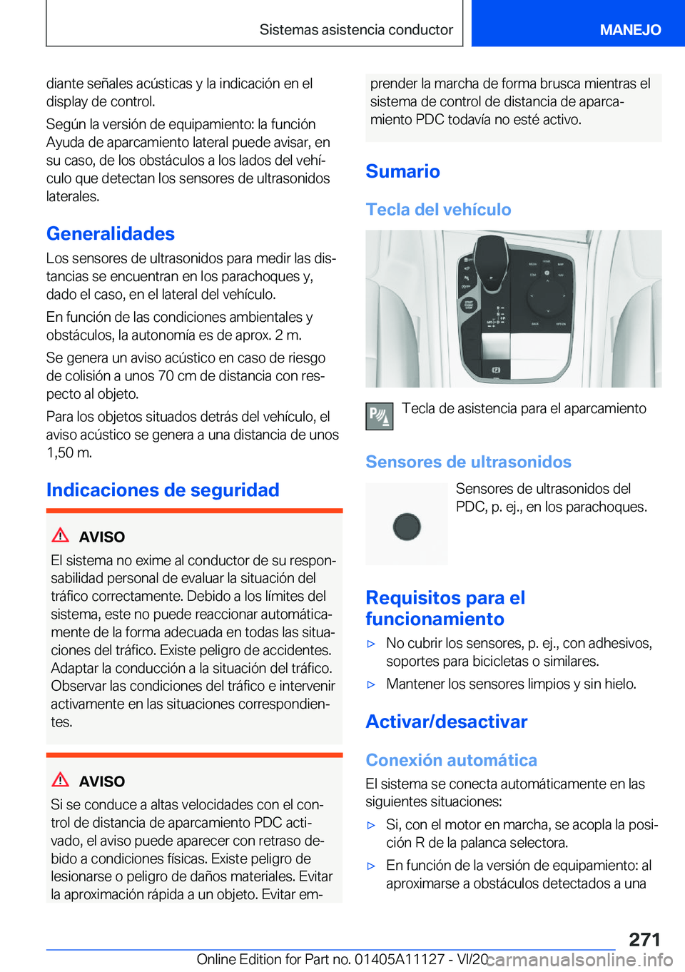 BMW 8 SERIES COUPE 2021  Manuales de Empleo (in Spanish) �d�i�a�n�t�e��s�e�