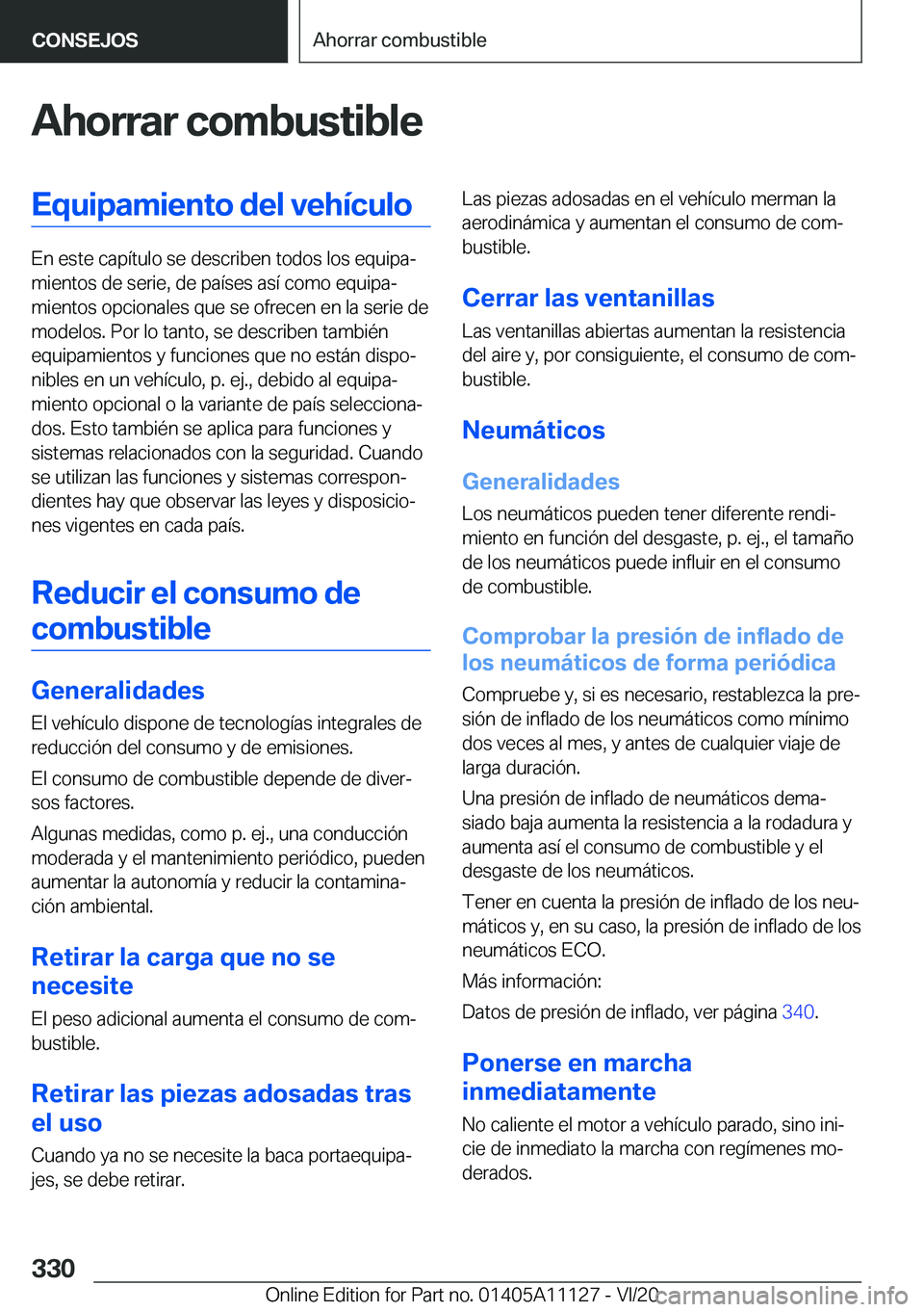 BMW 8 SERIES COUPE 2021  Manuales de Empleo (in Spanish) �A�h�o�r�r�a�r��c�o�m�b�u�s�t�i�b�l�e�E�q�u�i�p�a�m�i�e�n�t�o��d�e�l��v�e�h�
