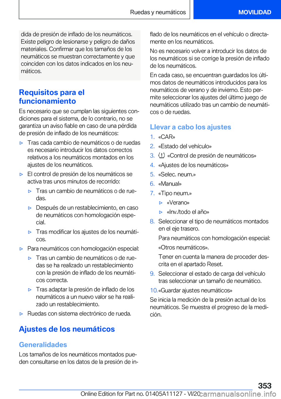 BMW 8 SERIES COUPE 2021  Manuales de Empleo (in Spanish) �d�i�d�a��d�e��p�r�e�s�i�