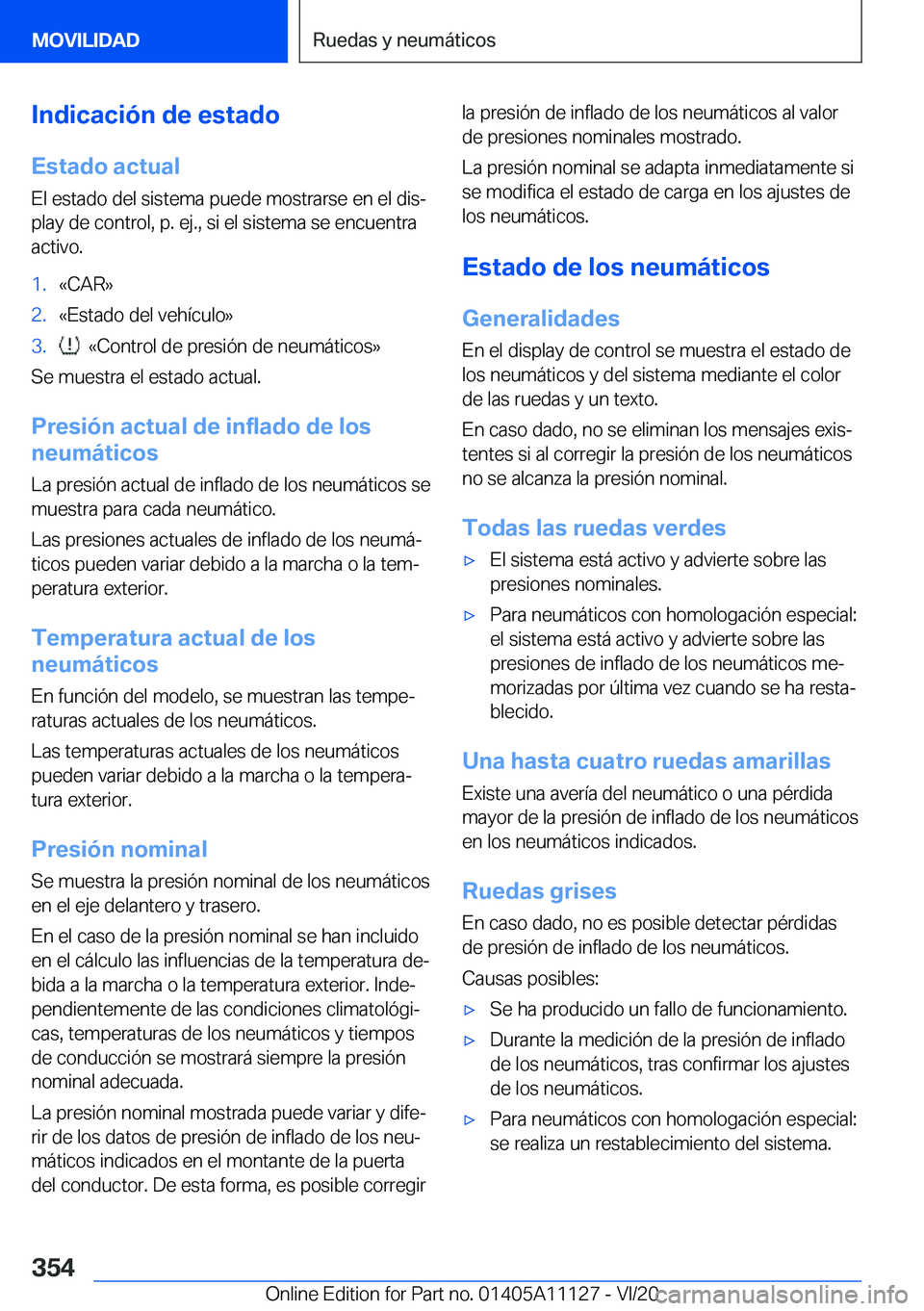 BMW 8 SERIES COUPE 2021  Manuales de Empleo (in Spanish) �I�n�d�i�c�a�c�i�