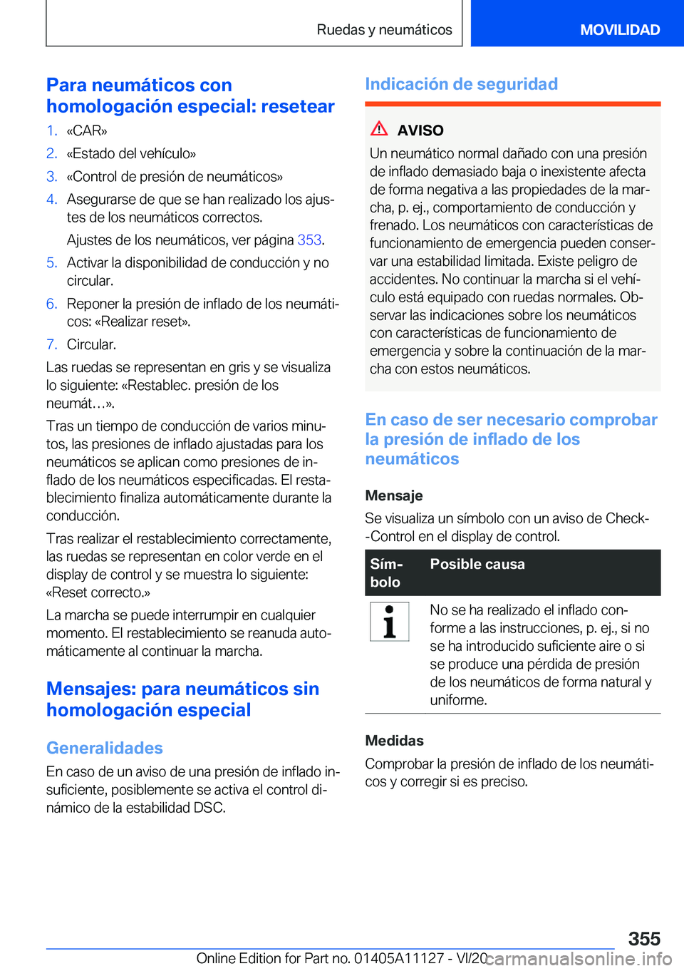 BMW 8 SERIES COUPE 2021  Manuales de Empleo (in Spanish) �P�a�r�a��n�e�u�m�